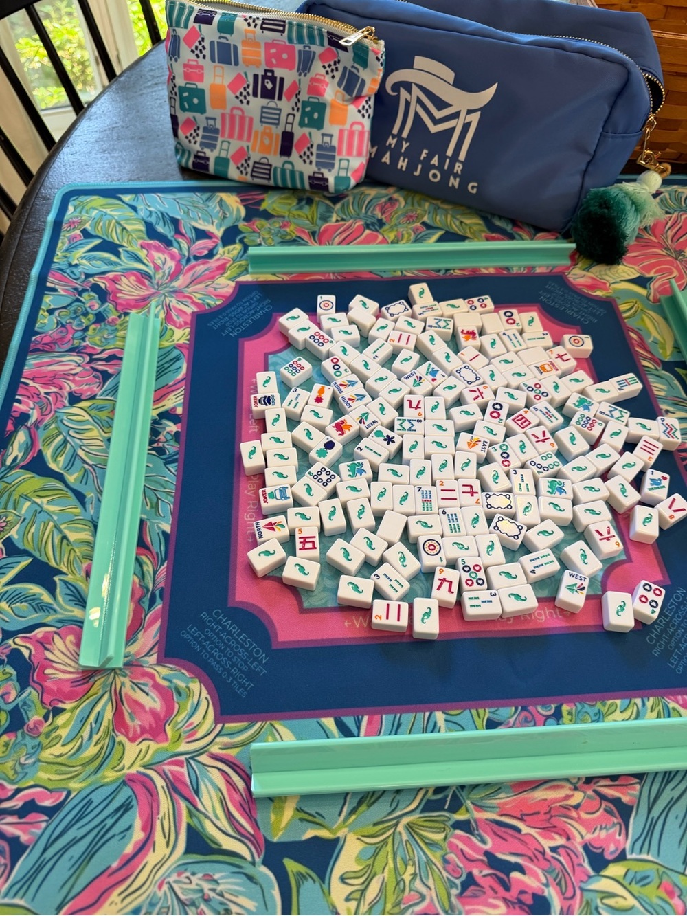 My Fair Mahjong Travel Set - Mini Anywhere White